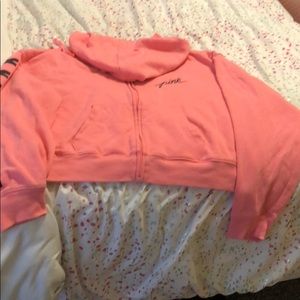 PINK crop sweatshirt